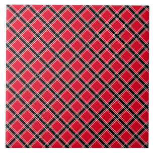Colourful chequered pattern in an oblique cage  tile