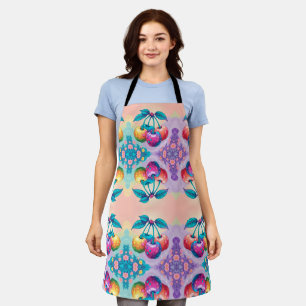 Colourful cherries apron