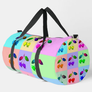 Colourful Cherries - Pop Art Duffle Bag