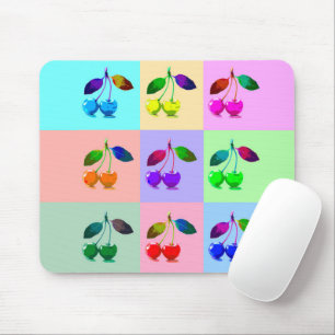 Colourful Cherries - Pop Art Mouse Pad