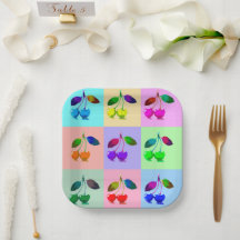 Colourful Cherries - Pop Art