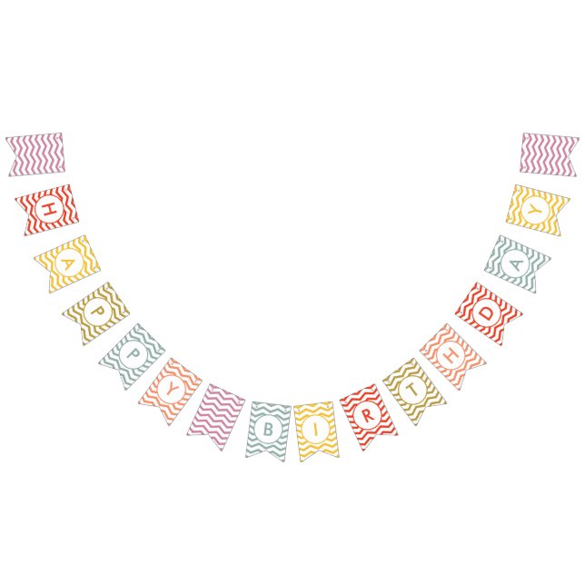 Colourful Chevron Bunting (All)