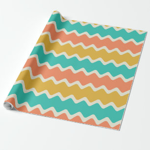 Colourful Chevron Large Stripes Wrapping Paper