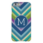 Colourful Chevron Pattern Custom Monogram