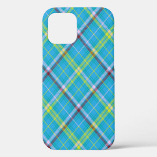 Colourful Chevron Plaid Tartan textured Seamless p iPhone 12 Case