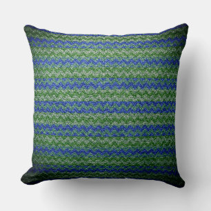 Colourful Chevron Stripes Leather Look #60 Cushion