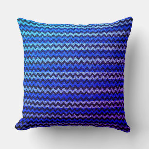 Colourful Chevron Stripes Leather Look #69 Cushion