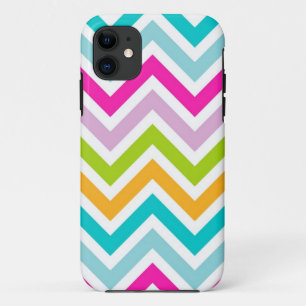 Colourful Chevron Stripes Pattern iPhone 11 Case