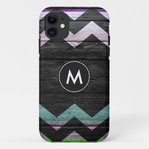 Colourful Chevron Stripes Wood Vintage #8 Case-Mate iPhone Case