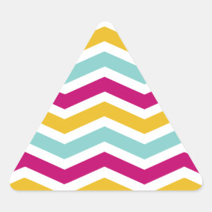 Colourful Chevron Triangle Sticker