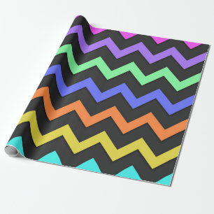 Colourful Chevron Vibrant Cool Summer Fun Pattern Wrapping Paper