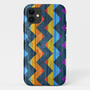 Colourful Chevron Wood Abstract #3 Case-Mate iPhone Case