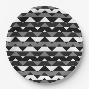 Colourful Chevron Zigzag Pattern #11 Paper Plate