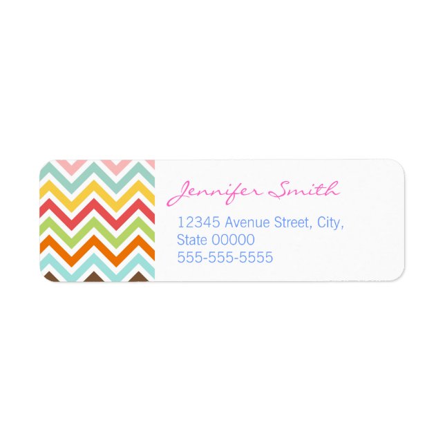 Colourful Chevron Zigzag Stripes Pattern (Front)