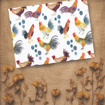 Colourful Chickens & Eggs Watercolor Pattern Postcard<br><div class="desc">Enjoy this whimsical chickens and eggs pattern on this colourful card.
 
 You can always add your own text. Let me know if you'd like something custom made. 
 
 If you buy it,  thank you! Be sure to share a pic on Instagram of it in action and tag me @shoshannahscribbles :)</div>