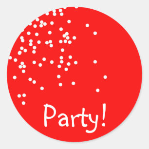 Colourful Children’s Birthday Party Classic Round Sticker