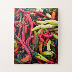Colourful Chilli Pepper Jigsaw Puzzle