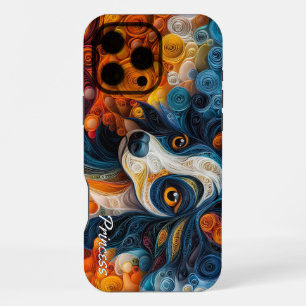 Colourful Chinese Crested Portrait iPhone 16 Pro Max Case
