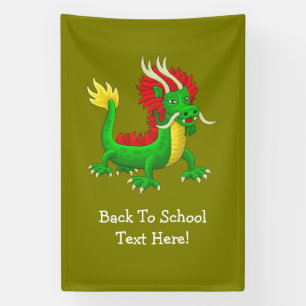 Colourful Chinese Dragon Banner