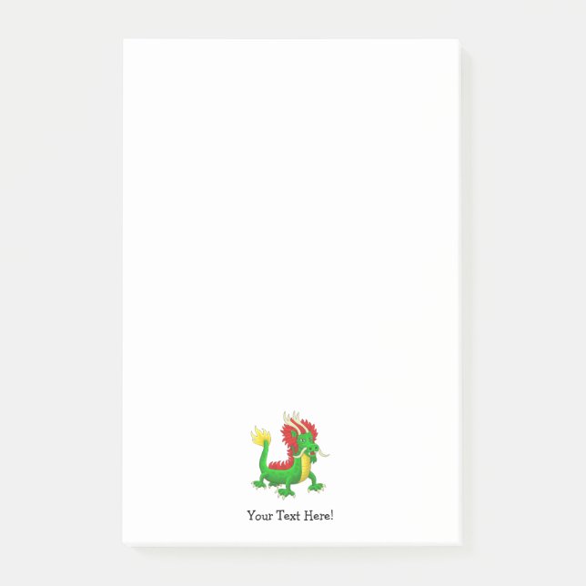 Colourful Chinese Dragon Post-it Notes (Front)