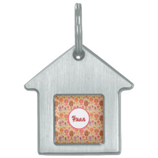 Colourful Chinese Lanterns Pet ID Tag