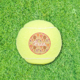 Colourful Chinese Lanterns Tennis Balls