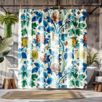 Colourful Chinoiserie Traditional Floral Pattern