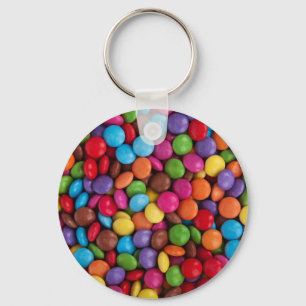 Colourful Chocolate Buttons Key Ring