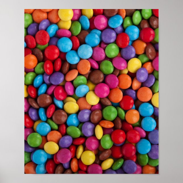 Colourful Chocolate Candy Poster (Front)