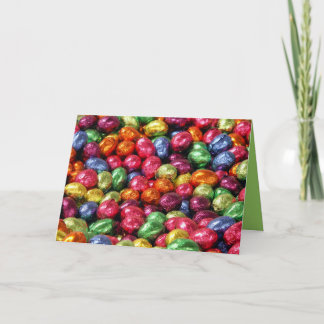 Colourful Chocolate Easter Eggs Card