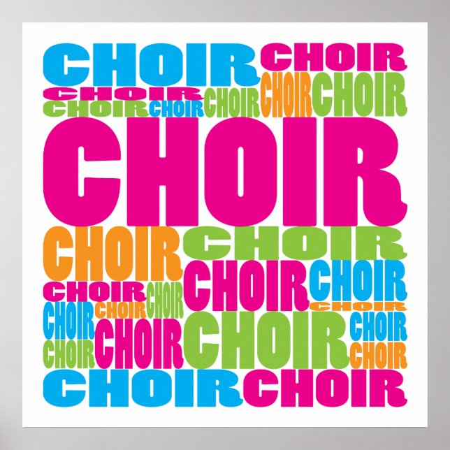 Colourful Choir Poster (Front)