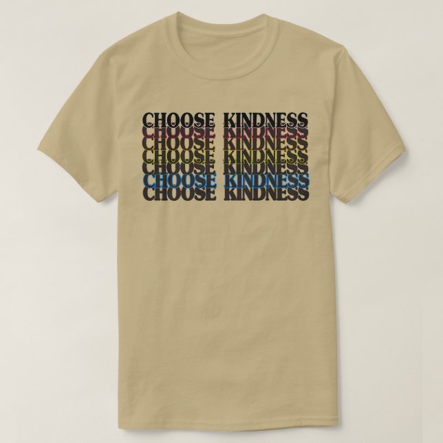 Colourful Choose Kindness LGBT Pride Premium T-Shi T-Shirt (Design Front)