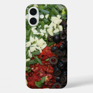 Colourful chopped Food iPhone 16 Plus Case