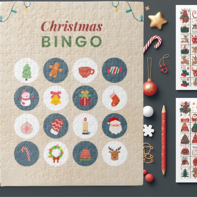 Colourful Christmas Bingo Jigsaw Puzzle (Creator Uploaded)