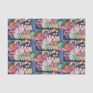 Colourful Christmas Candy Tissue Paper