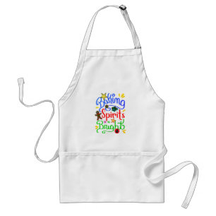 Colourful Christmas Design, Baking Spirits Bright Standard Apron