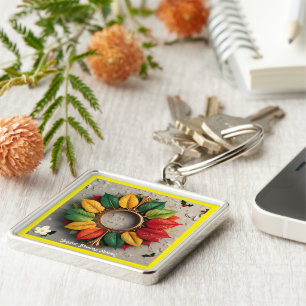 "Colourful Christmas Dream" Key Ring