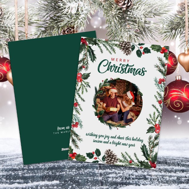 Colourful Christmas Family Photos Holiday Card (Creator Uploaded)