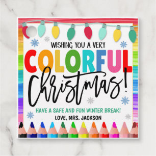 Colourful Christmas Gift Tags
