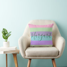 Colourful Christmas Gift Throw Pillow