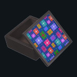 Colourful Christmas giftbox pattern Gift Box<br><div class="desc">Colourful Christmas giftbox pattern design</div>
