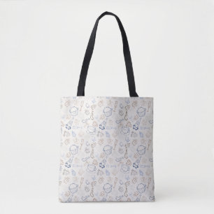 Colourful christmas Gingerbread Man and santa Tote Bag