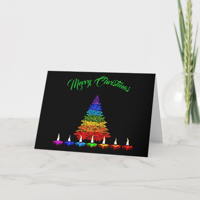Colourful Christmas Holiday Card (Front)