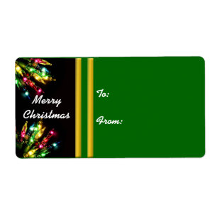 Colourful Christmas Light Border