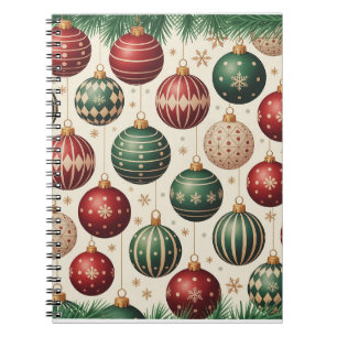 Colourful Christmas Notebook – Festive Winter Desi