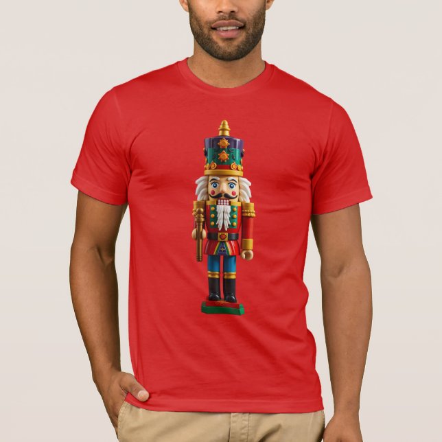 Colourful Christmas Nutcracker Toy T-Shirt (Front)