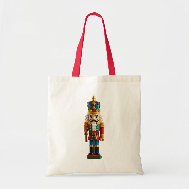 Colourful Christmas Nutcracker Toy Tote Bag (Front)