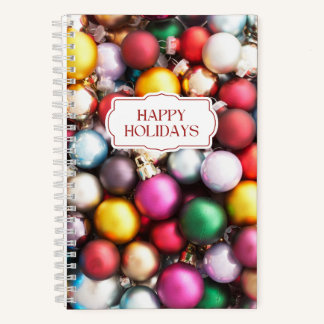 Colourful Christmas Ornament Notebook