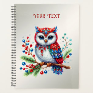 Colourful Christmas Owl Holiday Planner