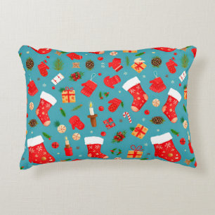 Colourful christmas pattern decorative cushion